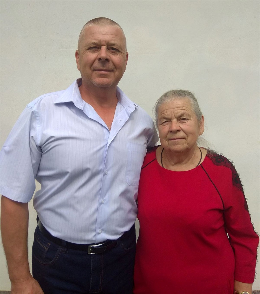 Володимир Надибський з мамою 