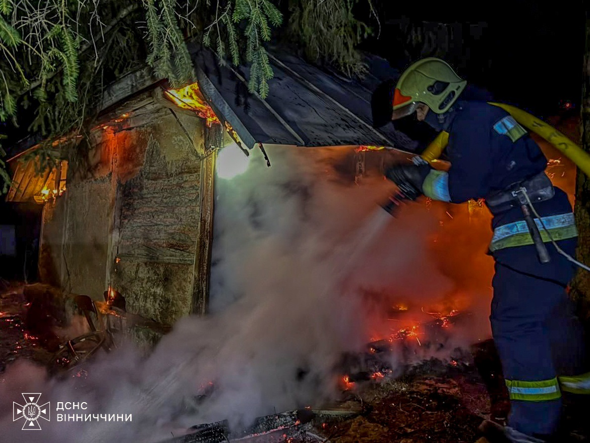 На Вінниччині за добу сталося 15 пожеж. Дві з них - в Барській громаді