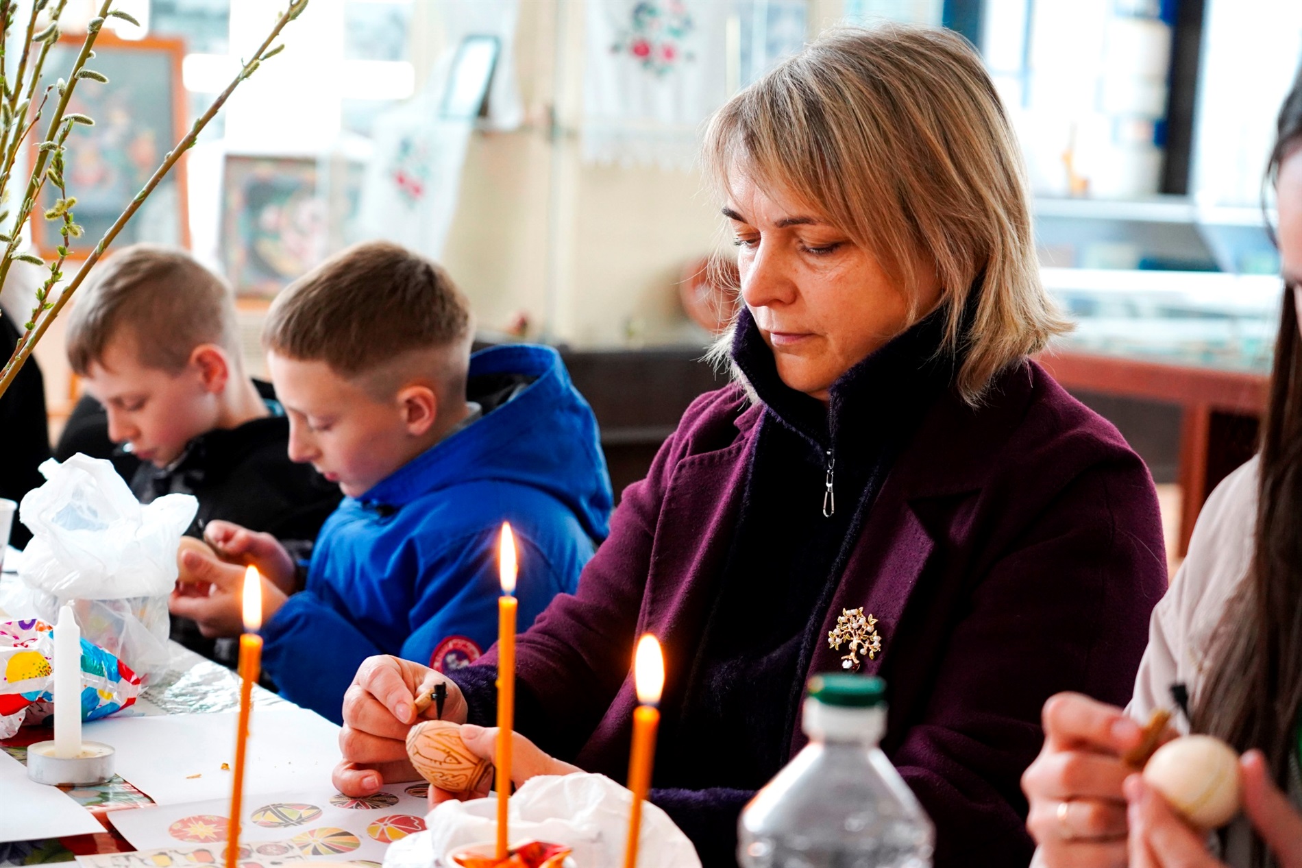Писанки і перший досвід: у Барському музеї провели великодній майстер-класи для дітей