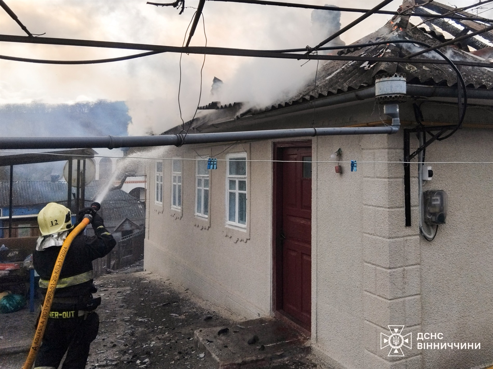 У Біличині сталася пожежа в будинку: на Вінниччині за добу ліквідували шість загорянь