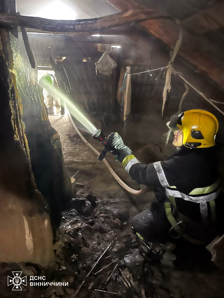 У Біличині сталася пожежа в будинку: на Вінниччині за добу ліквідували шість загорянь