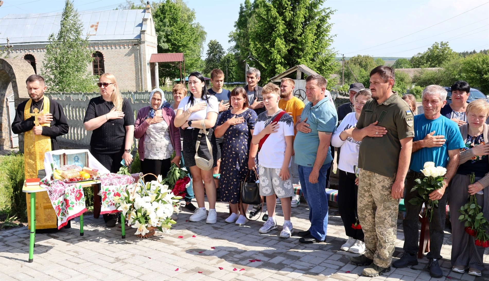 У Мальчівцях Барської громади відкрили Алею Слави загиблим Захисникам